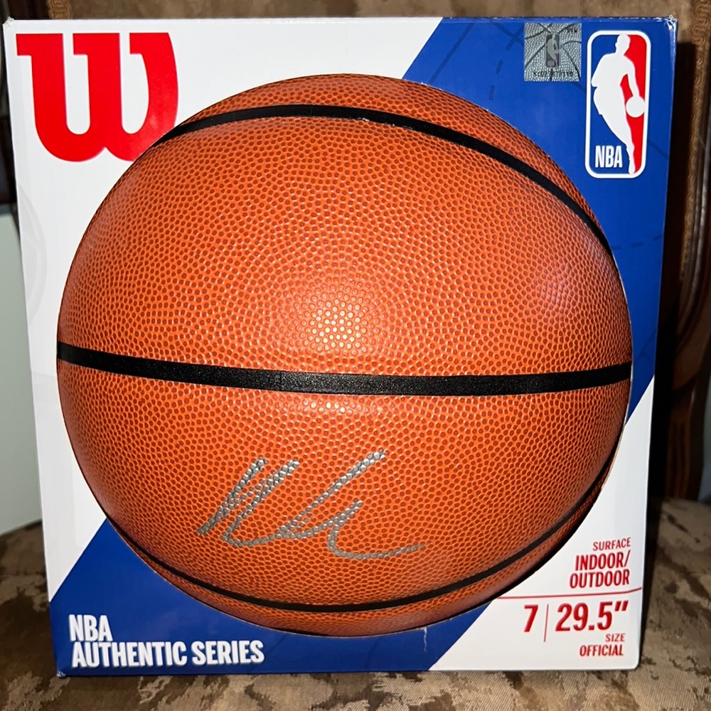 New NBA Kyle Kuzma authentic autographed Wilson basketball with COA